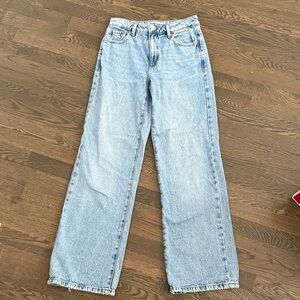 Garage Light Blue Straight Leg Women's Jeans